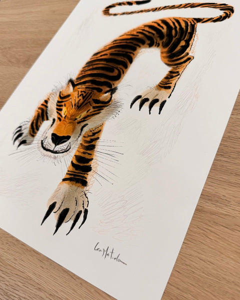Leo Matsuda - Tiger - Original Artwork - Warriors And Demons Solo Exhibition