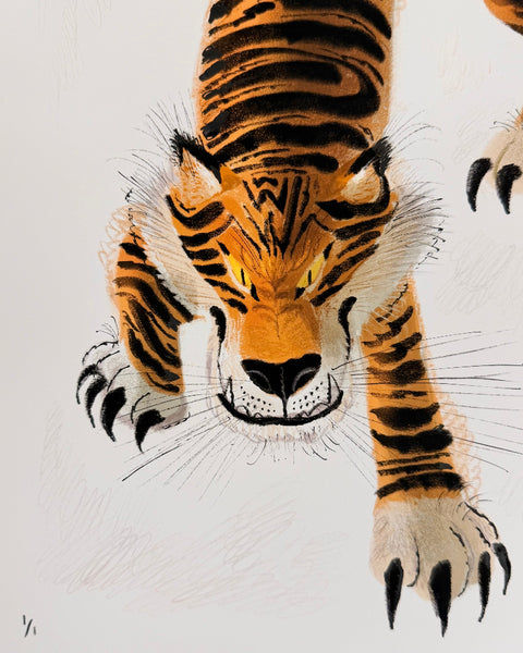Leo Matsuda - Tiger - Original Artwork - Warriors And Demons Solo Exhibition