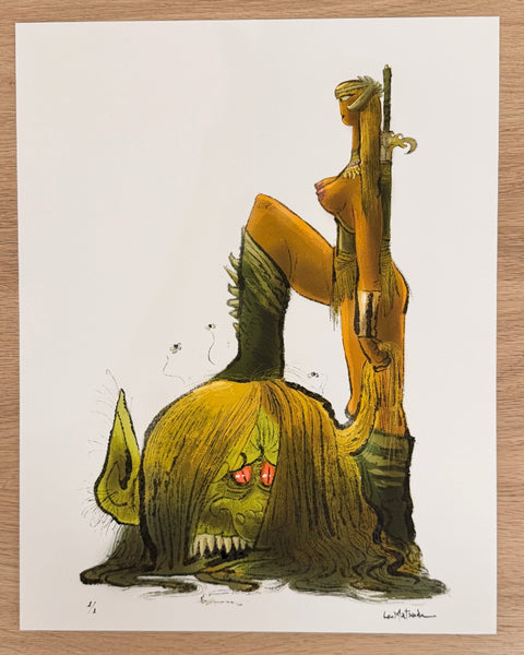 Leo Matsuda - Ogre Slayer - Original Artwork - Warriors And Demons Solo Exhibition