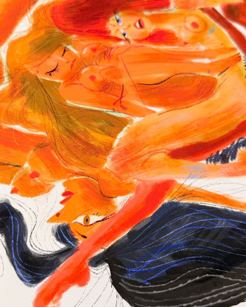 Leo Matsuda - Nude-Amalgamated - Original Artwork - Warriors And Demons Solo Exhibition
