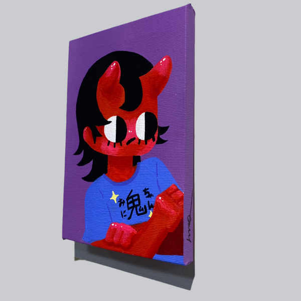 Mao - DEVIL BOY Blue Eyes Original artwork on Canvas (PC) - Touma & Mao Exhibition