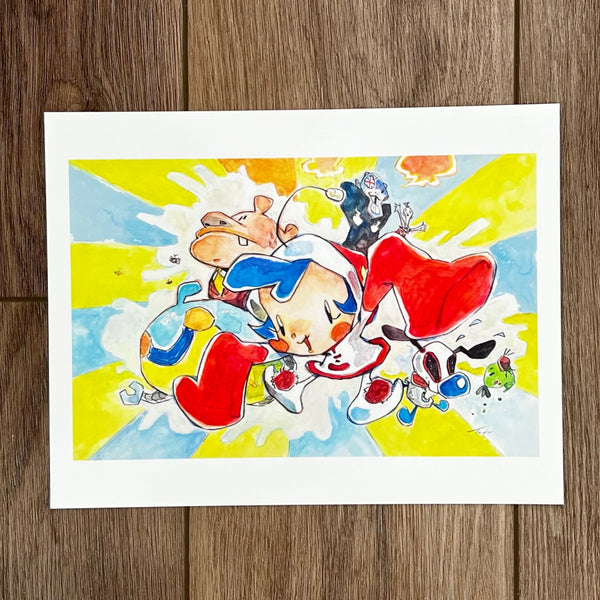 Justine King - "Super Milk Chan!" Print ( Super Milk Chan Tribute Art Show )