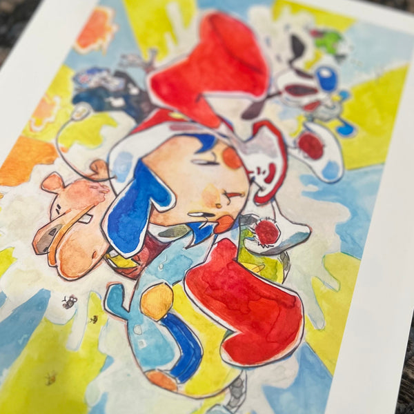 Justine King - "Super Milk Chan!" Print ( Super Milk Chan Tribute Art Show )