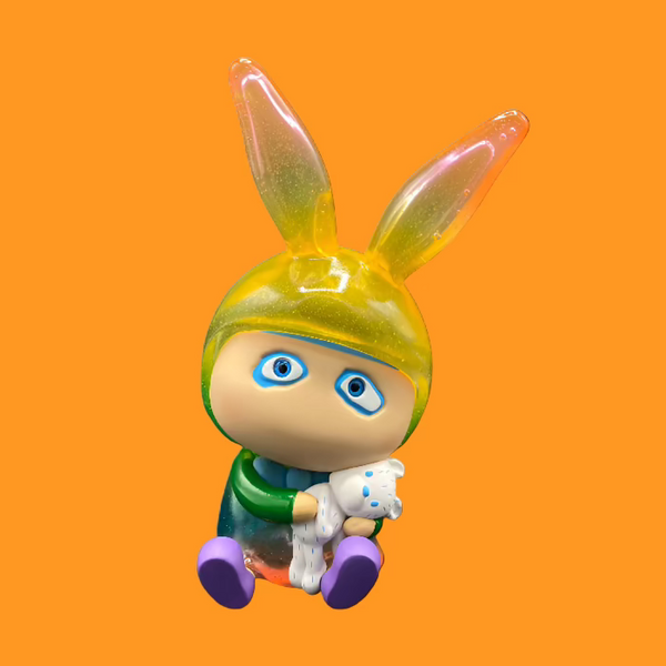 Sitting A Boy (Coral) Soft Vinyl Toy - B. Wing