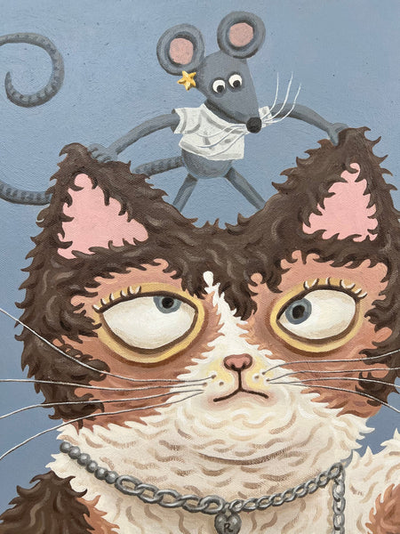 Rommi Huang - Love, Luck, and Whiskers - Original Art - Maneki Neko Exhibition