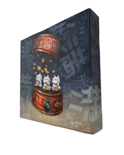 Jin Gqi Shi  - Plenty - Original Art- Maneki Neko Exhibition