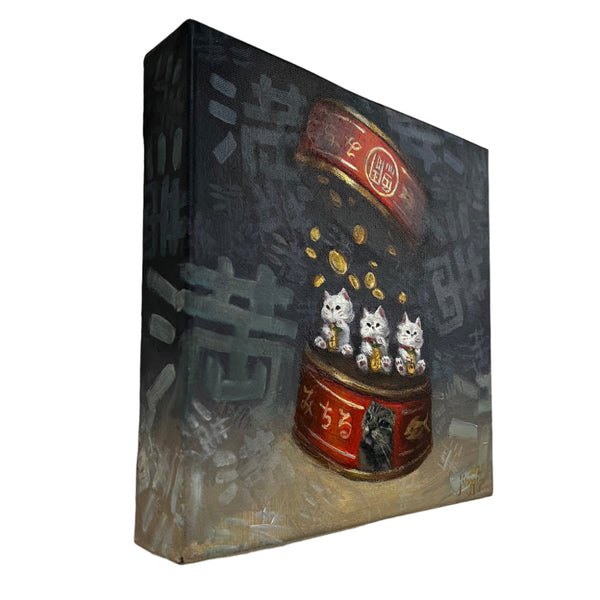 Jin Gqi Shi  - Plenty - Original Art- Maneki Neko Exhibition