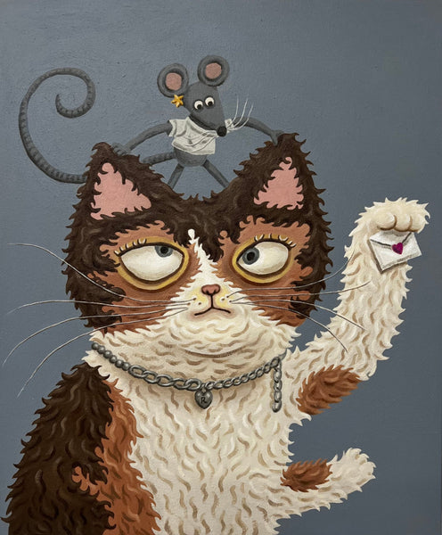 Rommi Huang - Love, Luck, and Whiskers - Original Art - Maneki Neko Exhibition