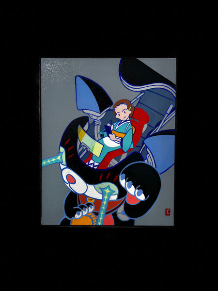 Sumin Ha - Super Neko Series - 01 - Original Art- Maneki Neko Exhibition