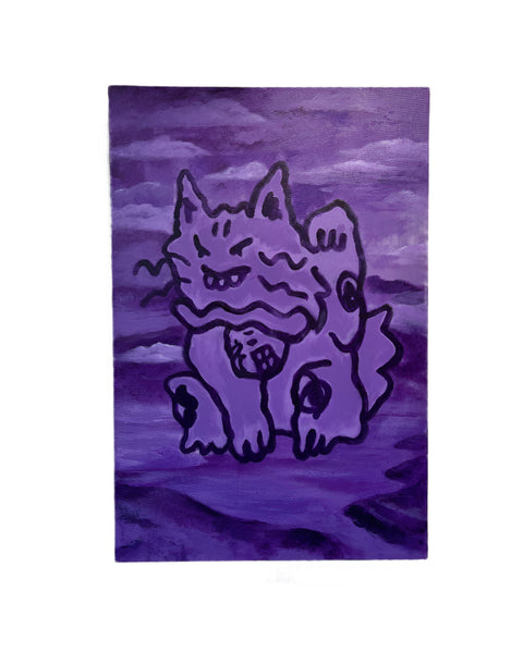 B. Chewy  - Peak And Peace - Original Artwork- Maneki Neko Exhibition