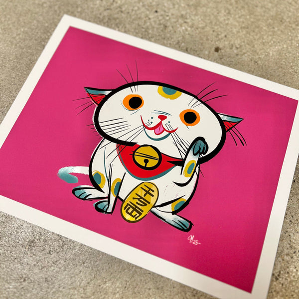 Chris Mitchell - Get Lucky - Art Print - Maneki Neko Exhibition