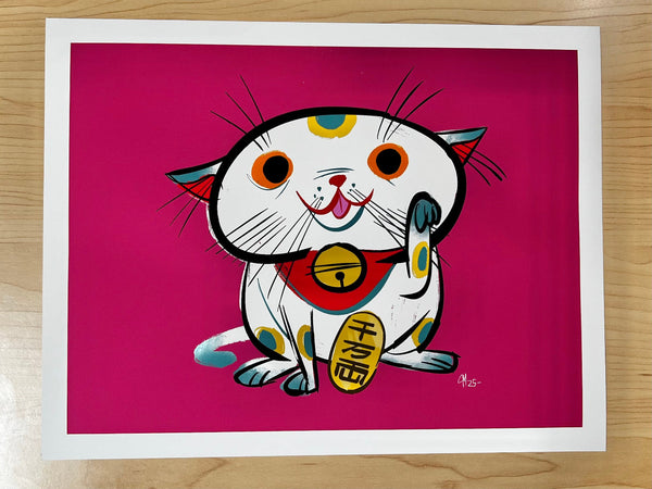 Chris Mitchell - Get Lucky - Art Print - Maneki Neko Exhibition