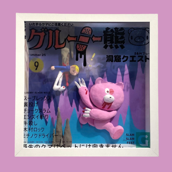 Evon Freeman & Mark Taihei - Gloomy Cave Issue 9 - Original Artwork - Gloomy Bear Exhibition