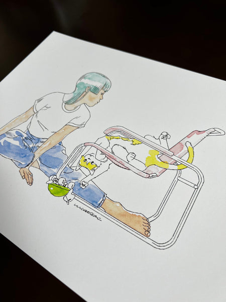 Luca Tieri - Turtle Toy - Art Print - Lily in LA Exhibition