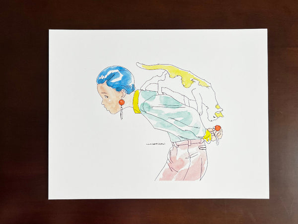 Luca Tieri - Earrings- Art Print - Lily in LA Exhibition