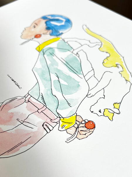 Luca Tieri - Earrings- Art Print - Lily in LA Exhibition