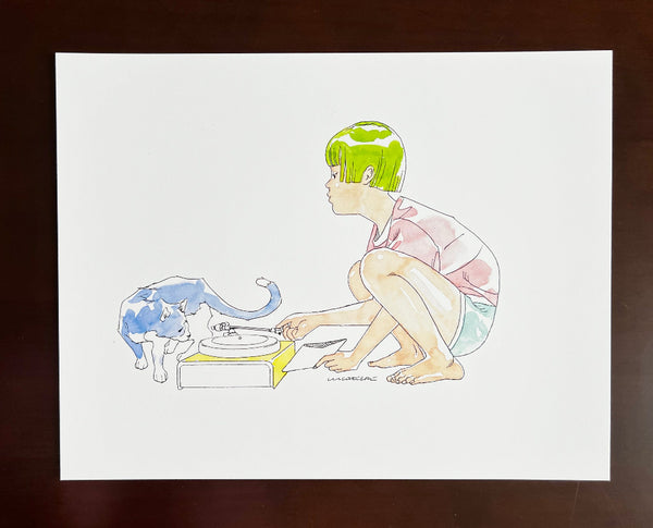 Luca Tieri - Record - Art Print - Lily in LA Exhibition