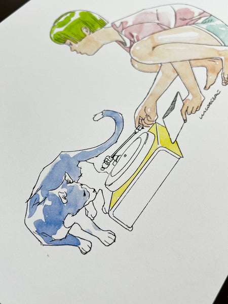 Luca Tieri - Record - Art Print - Lily in LA Exhibition