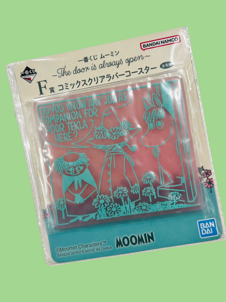 Moomin Ichiban Kuji F Prize Comic Clear Rubber Coaster