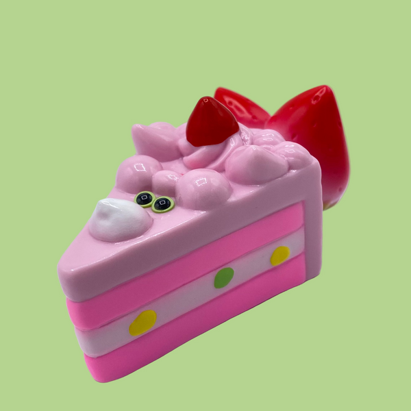 Refreshment Toy - Pink Piece Cake Pike | Soft Vinyl Toy