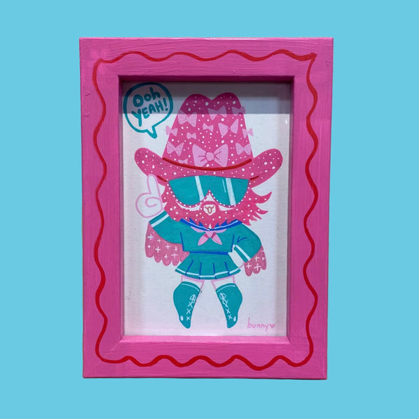 BunnyBaum - "Kawaii Macho Man" Original Art | Power Slam!: Pro Wrestling Show