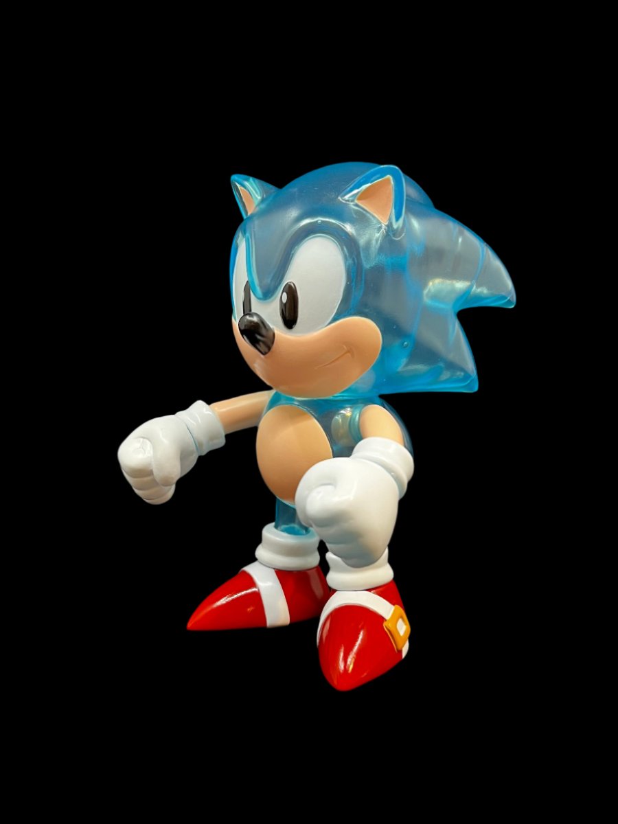 Sonic The Hedgehog - Blue Clear Color  - SofVips- Soft vinyl toy