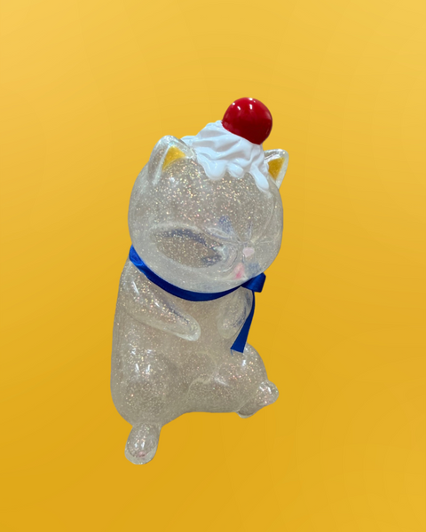 Refreshment Toy - Clear Sleeping Cat  | Soft Vinyl Toy
