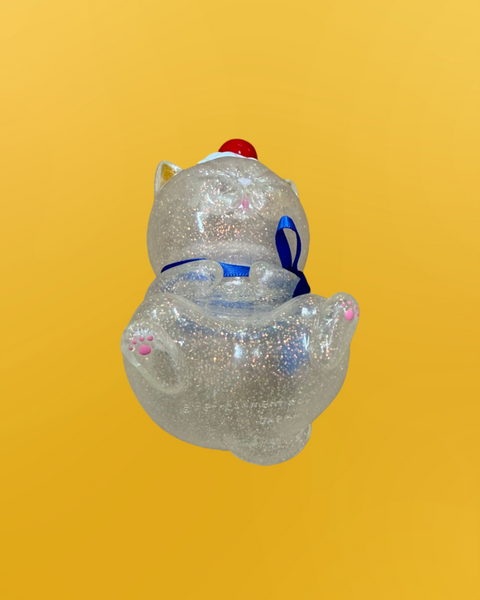 Refreshment Toy - Clear Sleeping Cat  | Soft Vinyl Toy