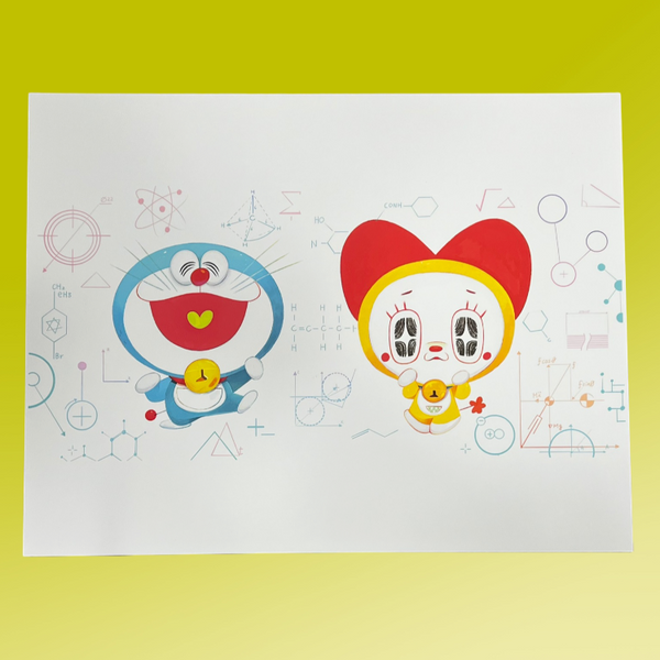 Keiko Murayama- Nekogata Robots Print- Doraemon Show
