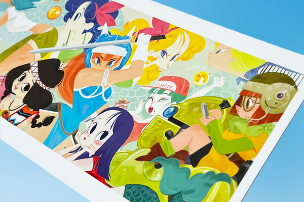 Keiko Murayama - Toriyama Girl Art Print - Akira Toriyama Tribute Show