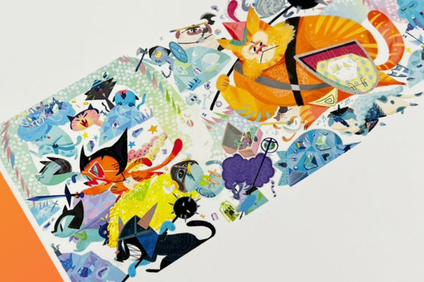 Keiko Murayama - Treasure Kitty Hunters Print - Dream Team Show