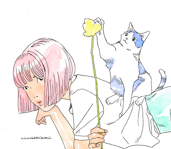 Luca Tieri - Flower - Original Art Work - NO FRAME - Lily in LA Exhibition