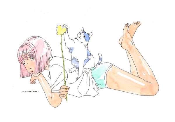 Luca Tieri - Flower - Original Art Work - NO FRAME - Lily in LA Exhibition