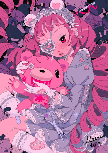 MawaWiz - Dear - Poster Print Artwork | Gloomy Bear Exhibition