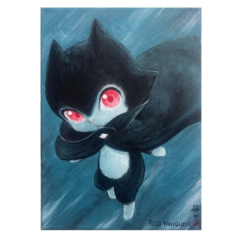 Ryo Taniguchi - Cape Cat Camm Canvas (Team Sofuvi Soul Group Show)