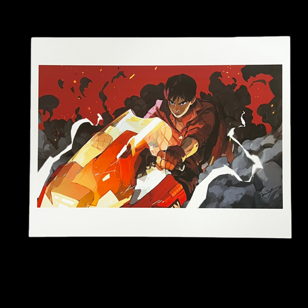 Samuel Youn - Kaneda on His Bike Art Print - Neo Tokyo: Akira Show