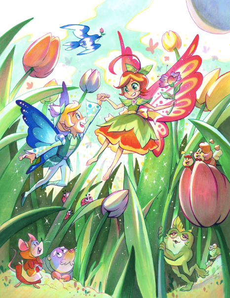 Brianne Drouhard - "Thumbelina" Framed Art (Once Upon A Time: A Fairy Tale Art Show)