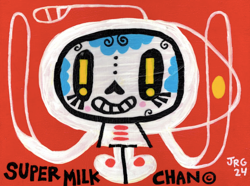 Jorge Gutierrez - "Super Milk Chan" Art Piece ( Super Milk Chan Tribute Art Show )