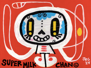 Jorge Gutierrez - "Super Milk Chan" Art Piece ( Super Milk Chan Tribute Art Show )