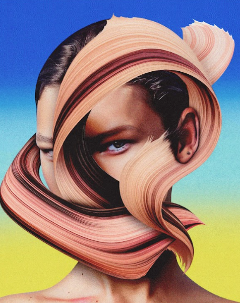 Cristian Mera - "Warp Mind" Framed Print | Crimson Shadows: Italian Horror Art Exhibition