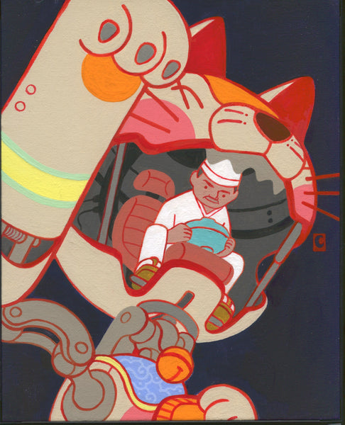 Sumin Ha - Super Neko Series - 02 - Art Print - Maneki Neko Exhibition