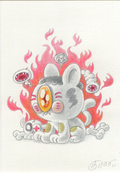 Hideyuki Tanaka - Maneki Neko - Original Art- Maneki Neko Exhibition