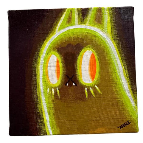 Touma - Ben the Ghost Cat Original artwork on Canvas - Touma & Mao Exhibition (Copy)