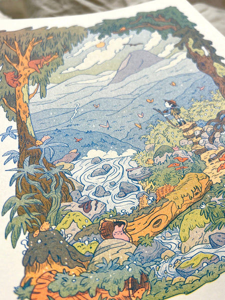 Mountain Dreams Riso Print