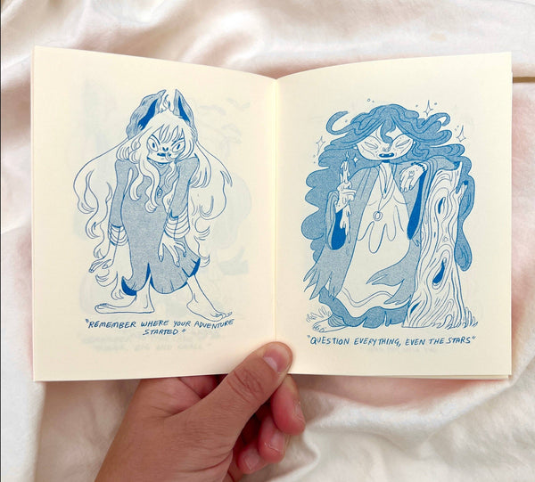 Natalie Andrewson - A Pocket Book of Witchfolk and Demons Riso Comic