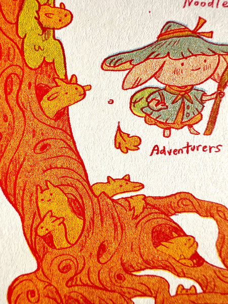 Natalie Andrewson - The Creatures of Autumn Riso Print