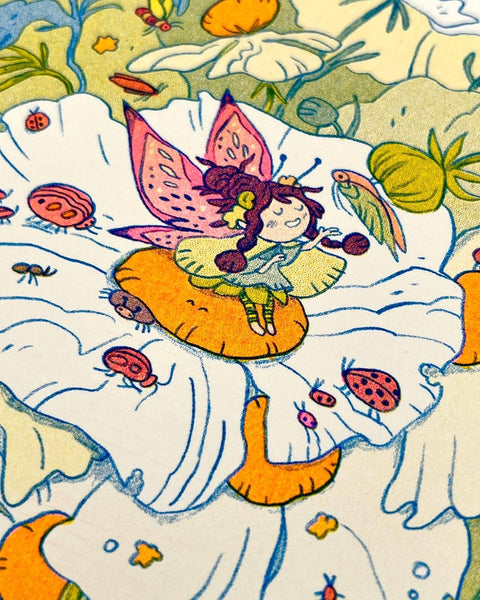Bug Fairy Riso Print
