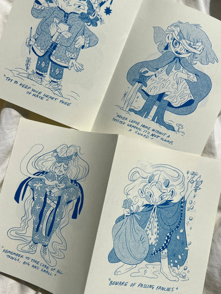 Natalie Andrewson - A Pocket Book of Witchfolk and Demons Riso Comic