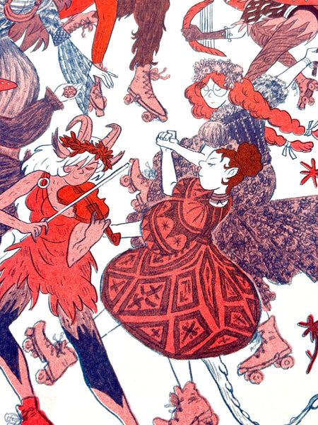 Natalie Andrewson - And So The Journey of the Night Descends Riso Print