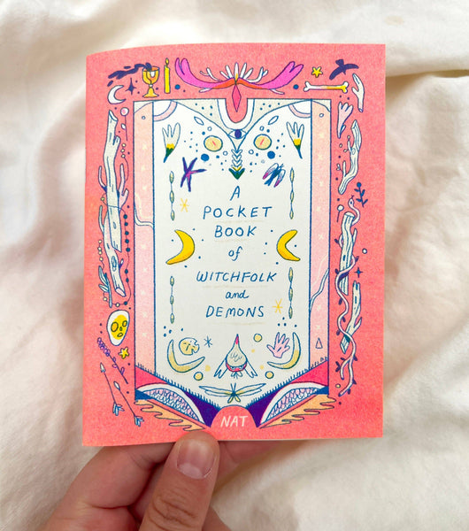 Natalie Andrewson - A Pocket Book of Witchfolk and Demons Riso Comic